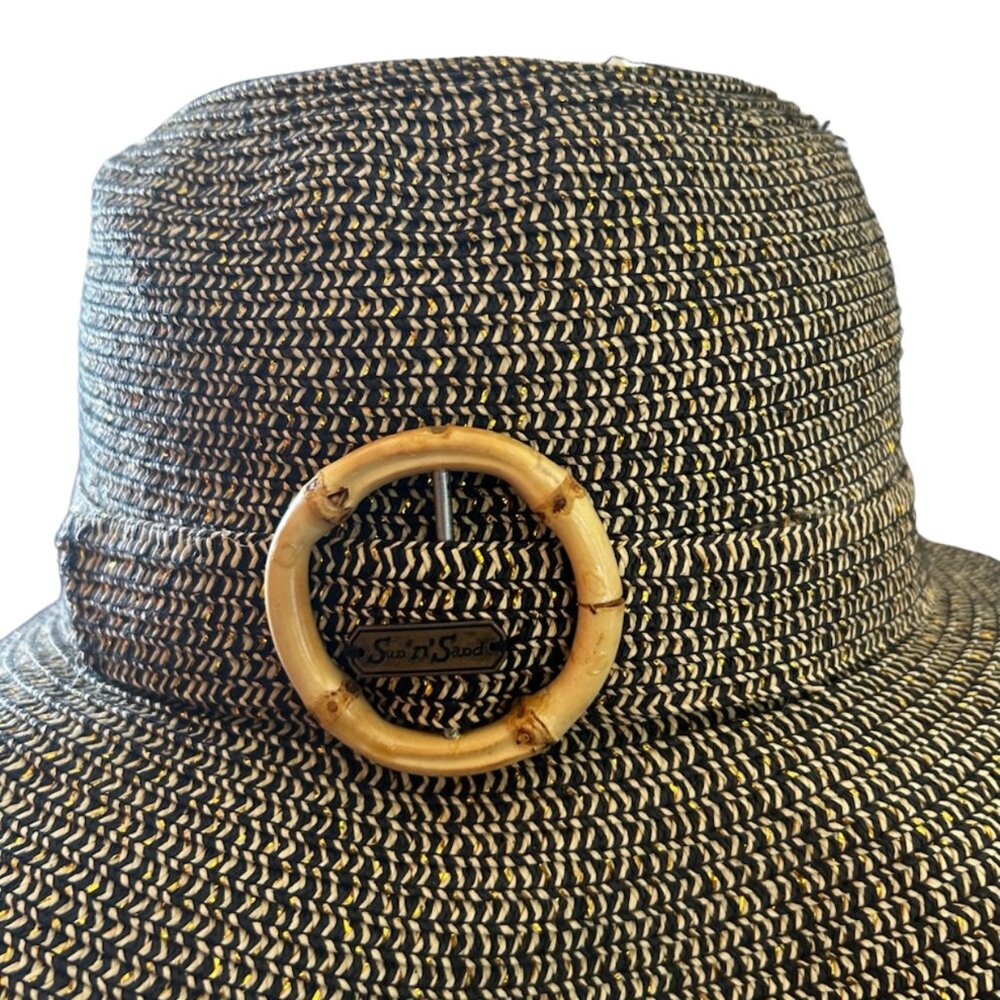 NWOT Vintage Retro French Girl Style Floppy Oversized Sun Hat - Picture 7 of 10